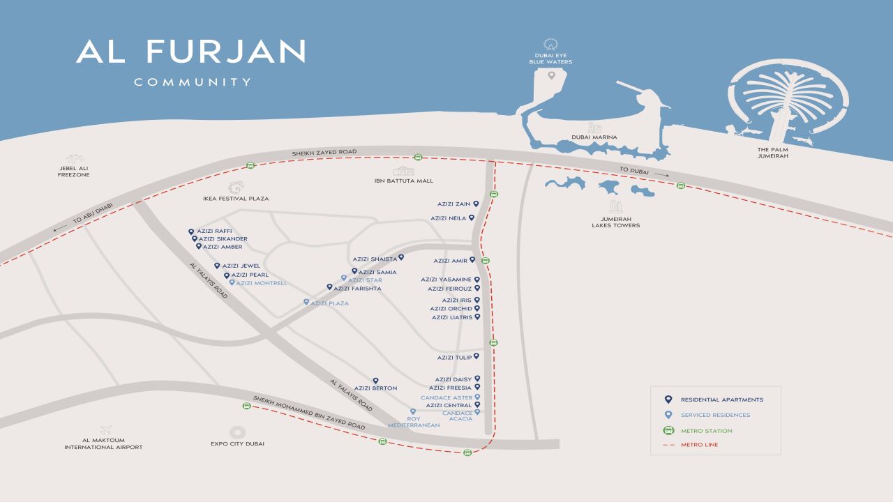 Unit Image 4, 2 Bedrooms Apartment For Sale in Azizi Amir, Al Furjan, Dubai, XPLOON